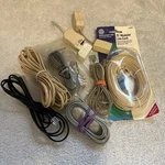 Lot Of 6 Modular Telephone Extension Cable Cord Wire Gray Beige Etc. Fixed Price $29.95.