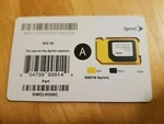 Sprint SIMOLW506C 3IN1 Triple Cut Card. Fixed Price $14.99.