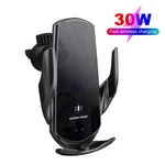 30W Fast Wireless Car Charger Mount Auto Clamping Air Vent Phone Holder Bracket. Fixed Price $17.99.
