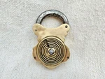 19 Vintage Original Handmade Wind Up Rare Brass Bell Padlock Working Nicely PD31. Fixed Price $455.00.