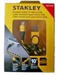 Stanley 10' Braided Cable For Micro-usb Durable Wrap Android. Fixed Price $5.39.