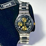 Edward Lynn Men Quartz Watch Black Dial Chronograph Style Stainless Steel New. Fixed Price $15.95.
