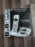 New 5.8 Ghz Digital Answerer 25833GE3 Expandable Cordless Phone In Box. Fixed Price $22.99.
