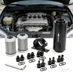 Universal Inline Fuel Filter 100 Micron With BARB1/2" 3/8" 5/16" Fitting Adapter. Fixed Price $45.00.
