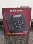 Emerson EM-2646BK Black Caller Id Speakerphone Corded New Open Box. Fixed Price $9.99.