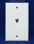 1X Modular Flush Mount Wall Plate Jack Telephone Line Outlet Cover Vwltw. Fixed Price $10.49.