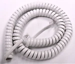 2-PACK Handset Cord Southwestern Bell Freedom Phone Curly Bright White 12FT. Fixed Price $9.99.