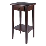Winsome Regalia Phone Stand Solid Wood Accent Table Anitque Walnut. Fixed Price $125.33.