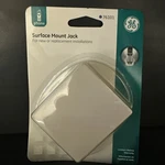 Ge 76101 Surface-mount Jack, Almond, Free Shipping. Fixed Price $5.99.