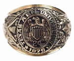 Men's Aggie Ring University Custom Engagement 14K Two Tone Gold Plated. Fixed Price $142.17.