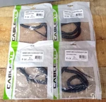 Pack - Cablesys Handset Cord 12' Gloss Black 4'' Lead. Fixed Price $14.74.