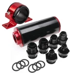 High Flow Inline Fuel Filter 100 Micron Cleanable AN6 AN8 AN10 Adapter Universal. Fixed Price $19.99.