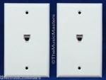 2X Modular Flush Mount Wall Plate Jack Telephone Line Outlet Cover Vwltw. Fixed Price $11.49.