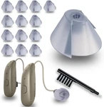 Gn Resound Hearing Aid Domes Sure Fit Tulip Gray Split Rub Piece. Fixed Price $15.00.