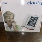 Clarity JV35 Amplified Big Button Phone With "backtalk", White, Braille. Fixed Price $29.99.