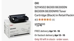 Genuine Oki B6300 Printer Black High Yield Toner 52114502 18K Pages. Fixed Price $52.99.
