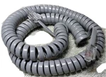 12' W/4" Lead Cablesys Modular Coil Handset Cord Dolphin Gray GCHA444012-FGY4. Fixed Price $7.95.