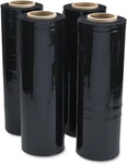 Universal Black Stretch Film, 20" X 1,500 Ft Roll, Mic (80-GAUGE), 6/CARTON. Fixed Price $119.00.