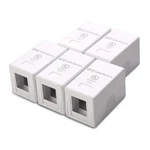 Cable Matters 5-PACK 1-PORT Keystone Jack Surface Mount Box In White. Fixed Price $12.95.
