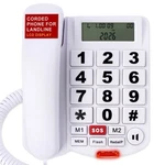 Little Bell LD-265CID Big Button Landline Phone Lcd Display With Sos White. Fixed Price $16.95.