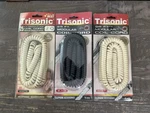 Trisonic TS-625 Coil Foot Vintage Telephone Cords (3) Black, White & Ivory. Fixed Price $11.99.