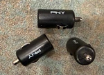 Lot Of 3 Pny Rapid Car Charger Usb-a Model P-P-DC-UF-K01-GE. Fixed Price $6.00.