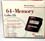 Radio Shack 64 Number Memory Caller Id System 200 (43-988) Black. Fixed Price $39.00.