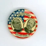 President William Mckinley & Hobart Jugate Button Stud Protection "sound Money". Fixed Price $49.99.