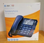 At&t Corded Speakerphone CL2939 Single Line Black Large Tilt Display. Fixed Price $19.95.