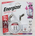 Energizer ENG-PDKIT6 4 In 1 Braided Cable Type-c Usb Wall Charger New. Fixed Price $39.99.