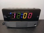 Discovery Channel DC-1 Multicolor Big Numbers Am/fm Radio Digital Alarm Clock. Fixed Price $19.99.