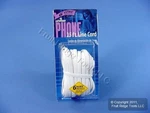 Leviton White Ft Cord Telephone Line 6-WIRE Modular C2613-25W. Fixed Price $8.54.