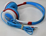 Ifrogz Little Rockers Kid Safe Headphones, Red & Blue Used. Fixed Price $7.99.