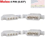 5SET - Molex 4 Pin Tuner Connector Plug For Icom Ldg Automatic Antenna Atu. Fixed Price $12.37.