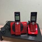 Vtech CS6929-26 Cordless Phone System Red Answering Callerid Handsets. Fixed Price $27.60.